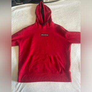 RED HOLLISTER HOODIE